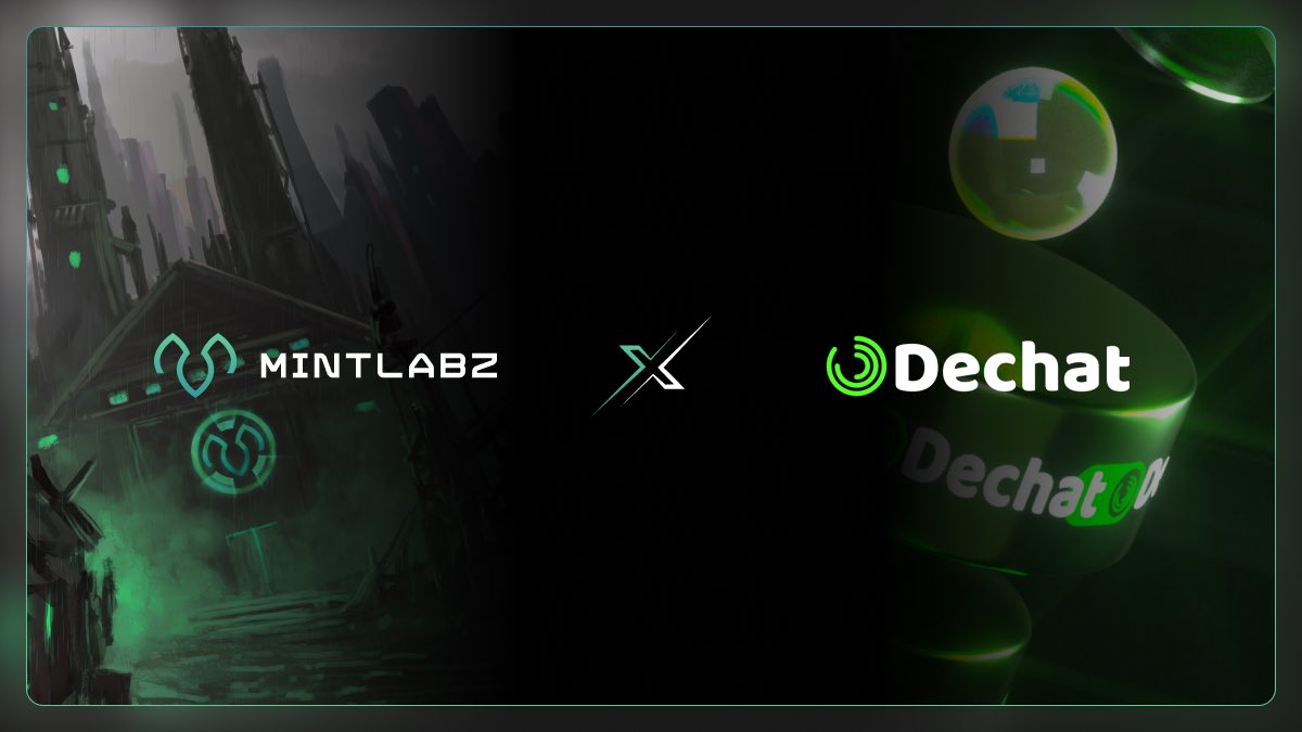 MintLabz is proud to announce an official partnership with @dechat_io 🤝 The merge of NFTs and SocialFi is a pure essence of community engagement. It’s going to get loud soon.