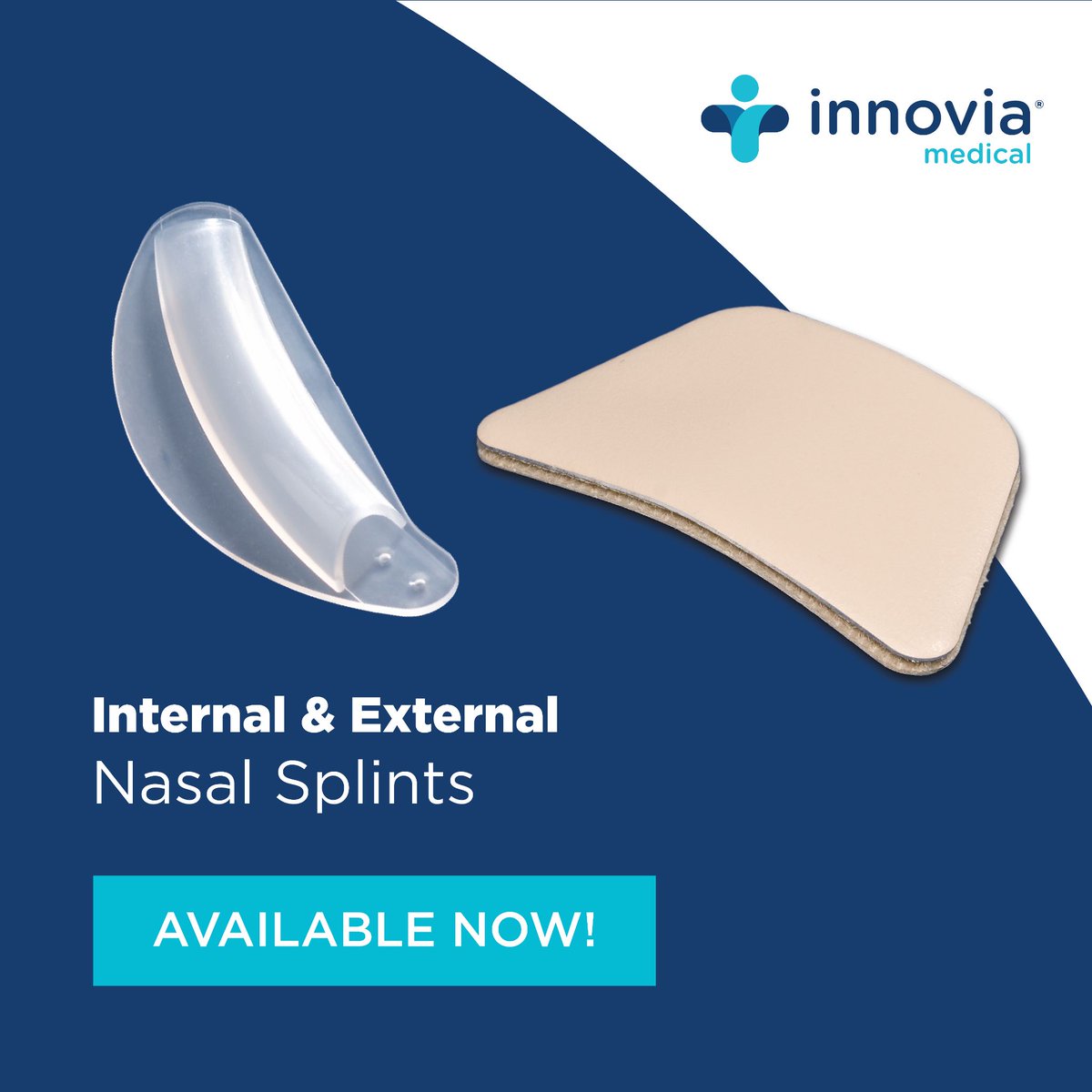 AVAILABLE NOW! Don't miss out on our premium internal and external nasal splints, trusted by medical professionals globally. To learn more, please visit okt.to/YO9v3s.

#ENT #NasalSplints #DenverSplint #BreezeNasalSplint #SummitMedical #InnoviaMedical