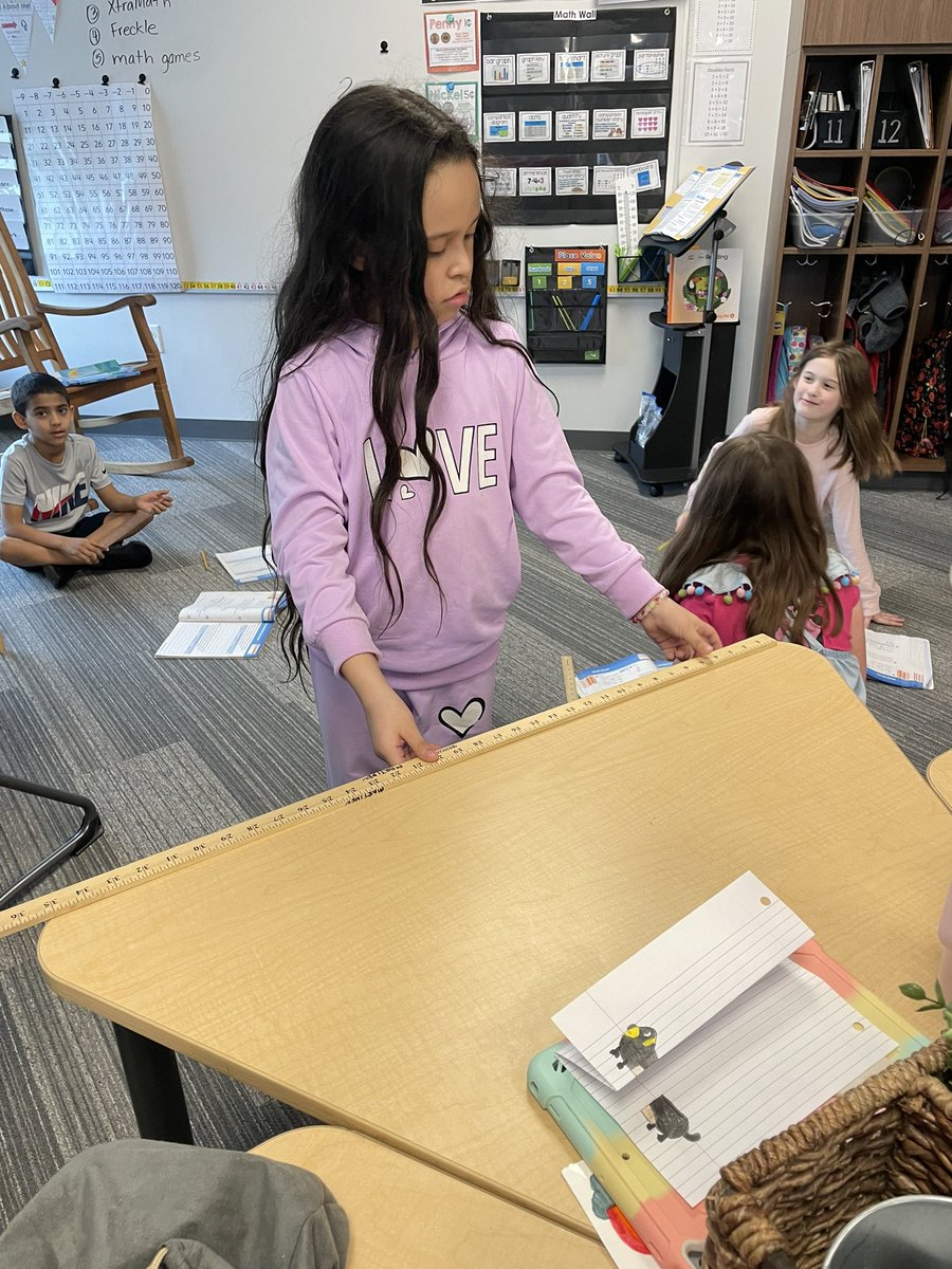 Practicing measuring with a yard stick and a meter stick 📏