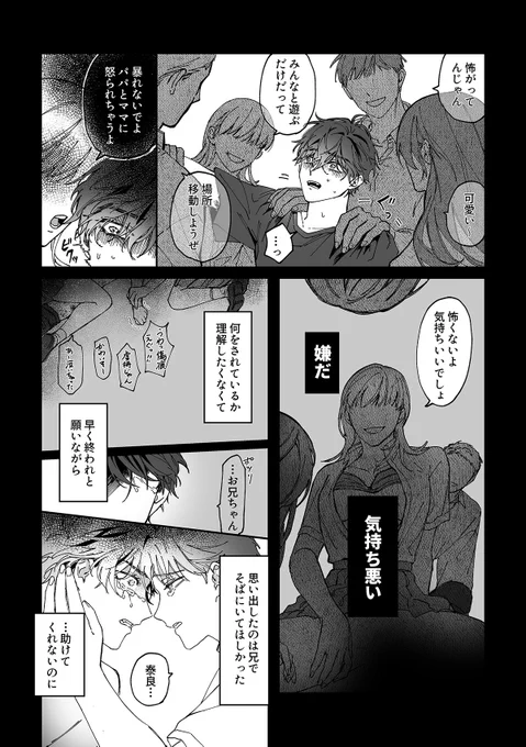 親からバケモノと呼ばれている弟25
弟✕兄(2/2)

※性暴力、傷の表現があります。 