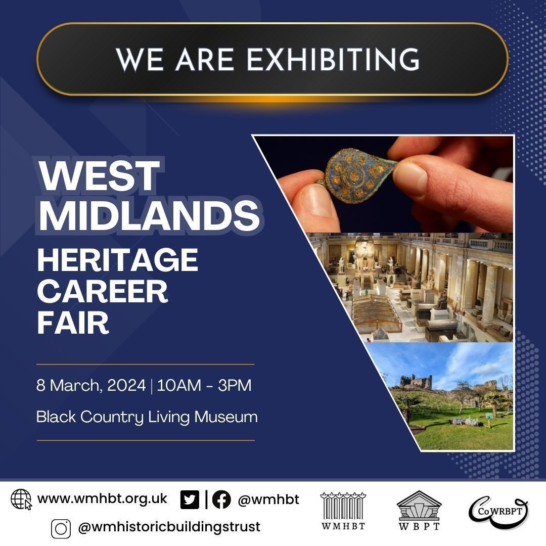 Buttress senior architect Lucy Ashcroft and heritage consultant Freya Needham will be attending the West Midlands Heritage Careers Fair on Friday 8th March, to talk about all things heritage and architecture. Find out more here buff.ly/3T20beC @WMHBT