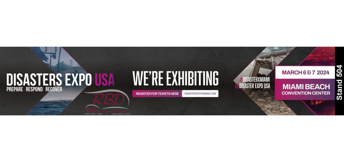 RecByDesign's tweet image. See you in Miami! We&apos;re at booth 504

#NDE2024 #DisasterRelief  #DisasterRecovery #DisasterRecovery