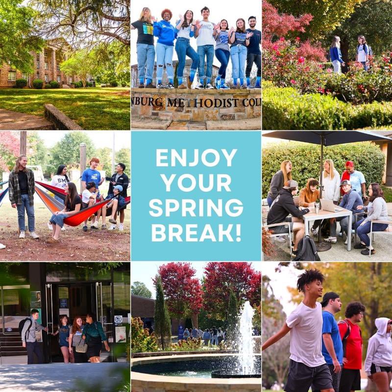 Enjoy your Spring Break, Pioneers! ⛅️Spring break is March 4-10. 🤩 Wishing everyone a relaxing break. 🏖️There are no classes this week. SMC business offices are open.