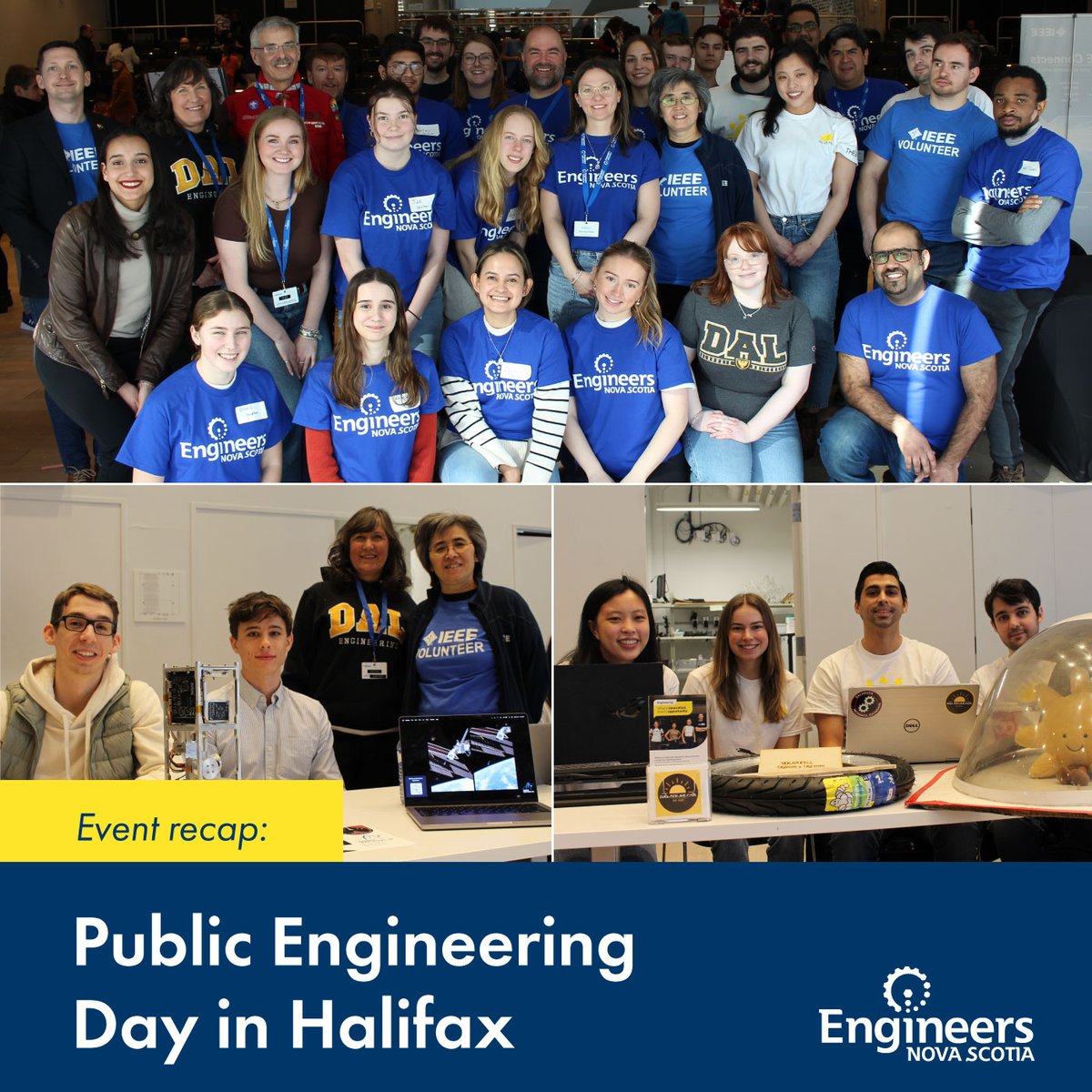 Thank you to Engineers Nova Scotia's dedicated volunteers and #CommunityConnections for inspiring the next generations of engineers at #NEM2024 Public Engineering Day this weekend. @LetsTalkScience @Techsploration @imhotepslegacy @SuperNOVAatDal @nextridens @DalEngineering