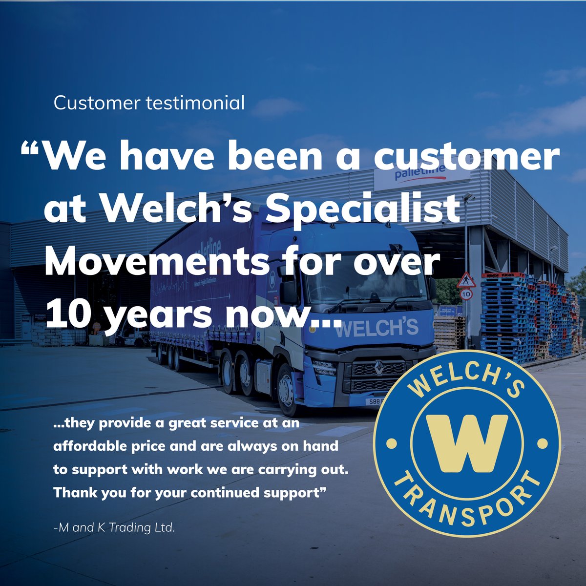 Showing some love for our Specialist Movements division - awesome testimonial guys! 🏗️

#logistics
