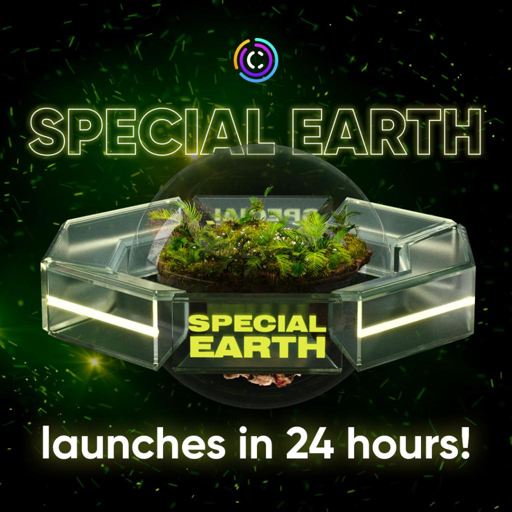 C1 introduces the Special Earth package💥 🌍 
On 5 March, we will launch a unique NFT package called “Special Earth”. This is the perfect entry into digital entrepreneurship, and at only €79 Special Earth gets you fantastic C1 rewards at an incredible price. ONE MONTH ONLY!