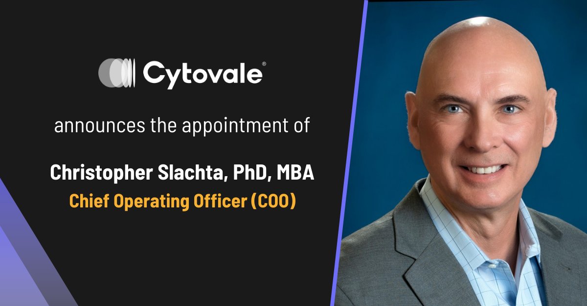 We’re excited to welcome medical diagnostics veteran Christopher Slachta as Cytovale's COO. With 20+ years of experience in the industry, Slachta will lead operations as Cytovale ramps up production of the FDA-cleared IntelliSep sepsis test.
bit.ly/3T56WfM