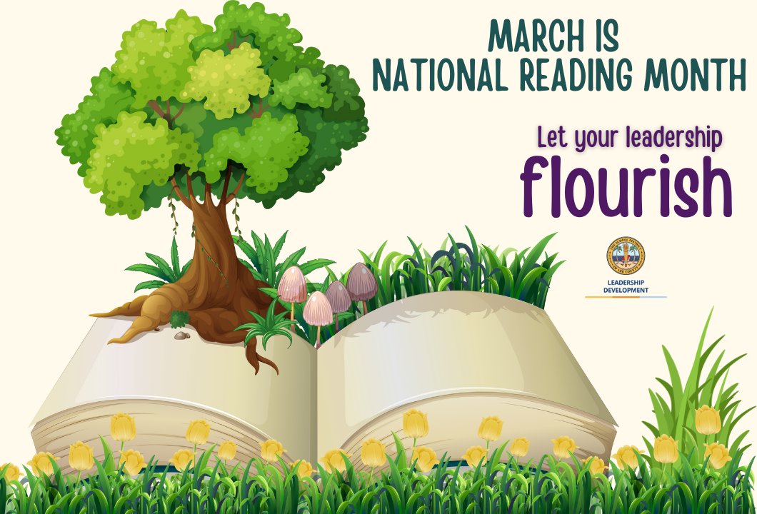 Happy National Reading Month! 📚📕📗📘 Leaders are Readers! @LeeSchools