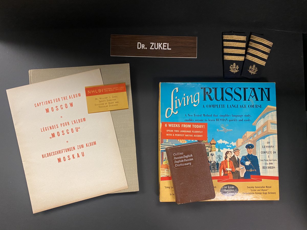 We are excited to accept a new donation from the family of Dr. William Zukel, PHS officer and deputy director @nih_NHLBI. Dr. Zukel participated in many historical events, including the first public health peace trip to the USSR in the early 1960s.