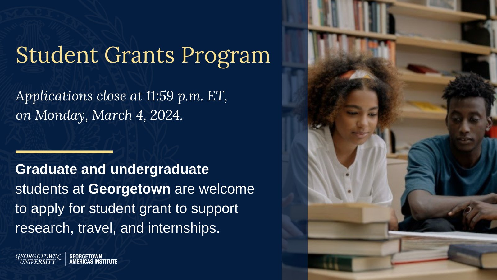 Georgetown Americas Institute on X: &ldquo;🚨 Last day to apply 