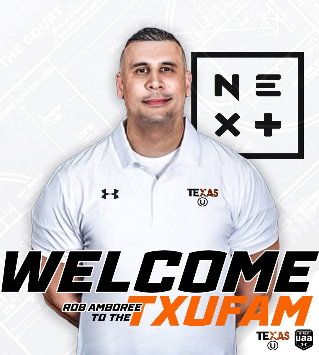 TXUBasketball's tweet photo. Now that he’s finished his mission to help bring a State Championship to @pantherettesbb - We are excited to welcome the experienced Rob Amboree to the #TXUFam as Head Coach for our talented 17u GUAA team‼️ Expecting great things for our group under his guidance!  

#TXUFam🖤🧡 https://t.co/XcozgrRmhd