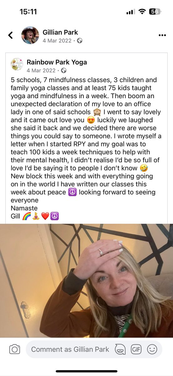 That time I told the school office lady I loved her 🤣❤️ xx