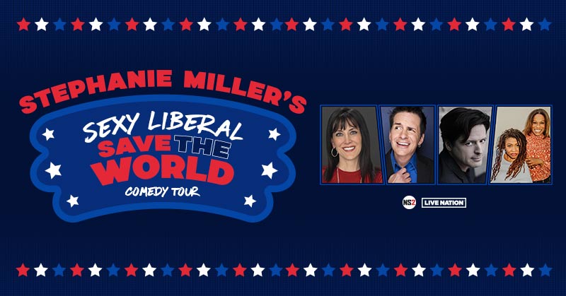 .@StephMillerShow's Sexy Liberal Save The World Comedy Tour is coming to a city near you!📍With special guests Frangela, Hal Sparks and John Fugelsang. Tickets on sale Friday, March 8th at 10am local 🌎 livemu.sc/3IikQX4