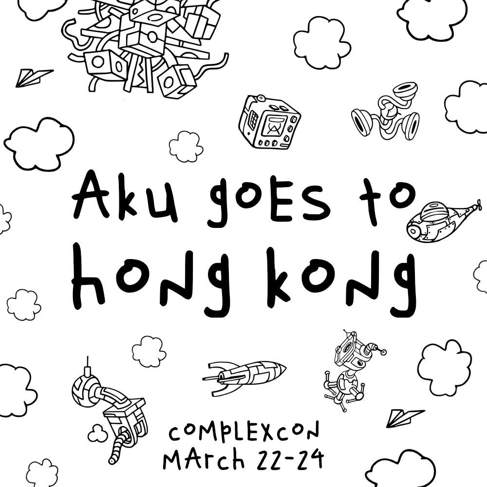 Aku lands in Asia! 18 days until Aku touches down for ComplexCon Hong Kong. The countdown is on!