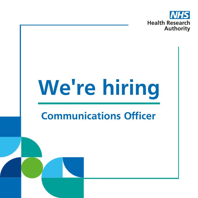 Are you looking for a new role?

We're hiring a part time Communications Officer!

The role can be home-based or you can work from our offices in Manchester, Nottingham, Bristol or Newcastle.

Find out more and apply: jobs.nhs.uk/candidate/joba…
