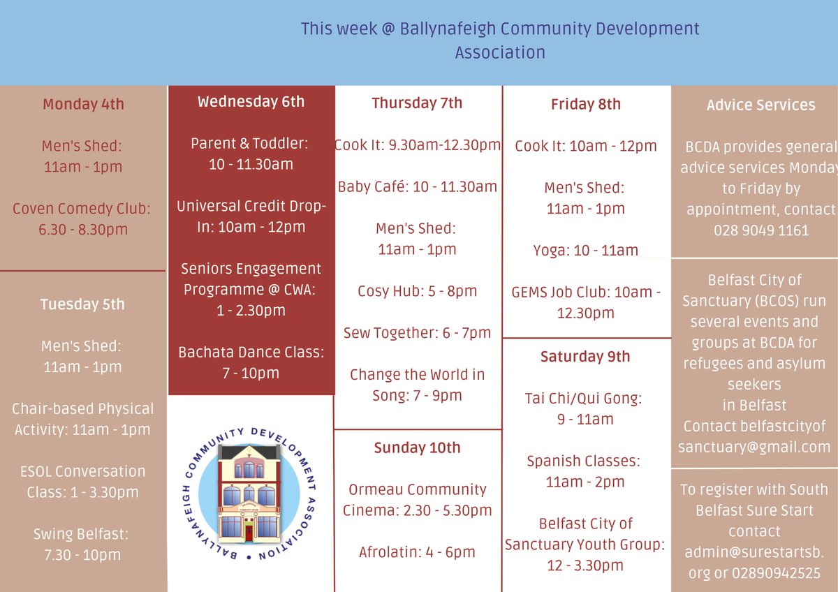 bcda1974's tweet photo. What's on this week at BCDA! https://t.co/YeLTzT2TU8