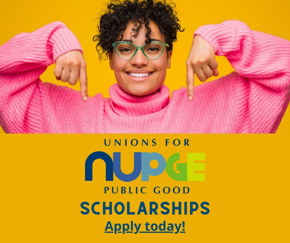 Need some help covering school expenses? See if you qualify for our one of our $2,500 scholarships! nupge.ca/scholarship-fa… #canlab