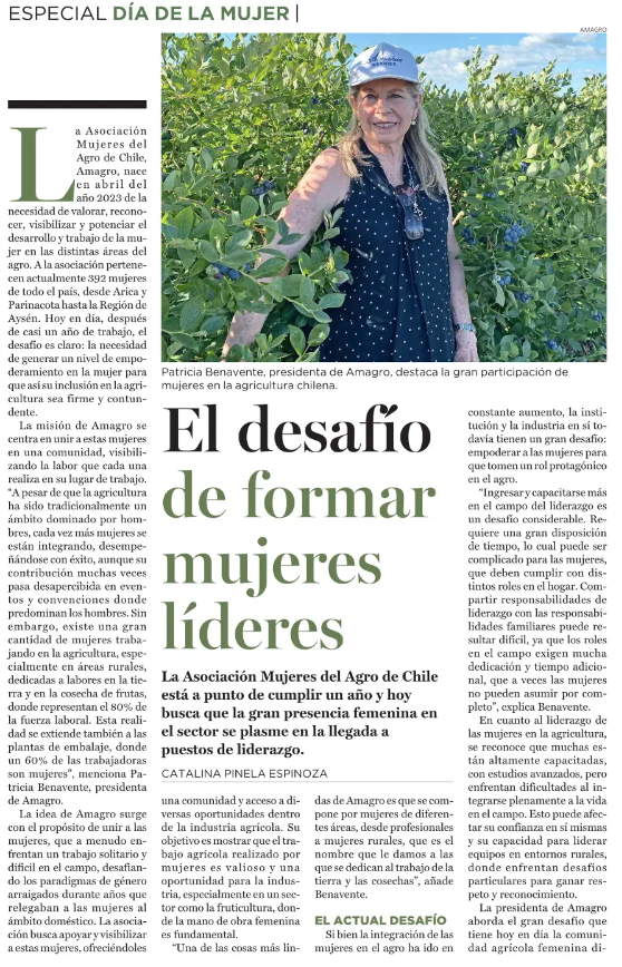 SNA_Chile's tweet photo. "Existe una gran cantidad d mujeres trabajando en la agricultura, especialmente en áreas rurales, dnde representan el 80% de la fuerza laboral. Esta realidad se extiende también a ls plantas d embalaje, donde un 60% d las trabajadoras son mujeres', Patricia Benavente pdta #Amagro https://t.co/PX76sV8tlZ
