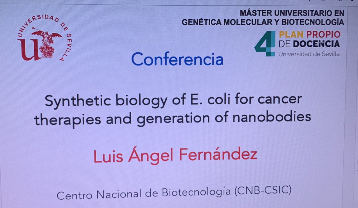 Máster en Genética Molecular y Biotecnología. tweet media