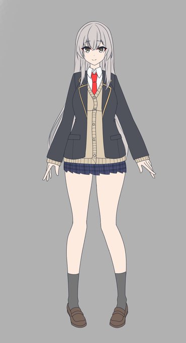 うちの変身ヒロインちゃんの変身前をね、変えております 