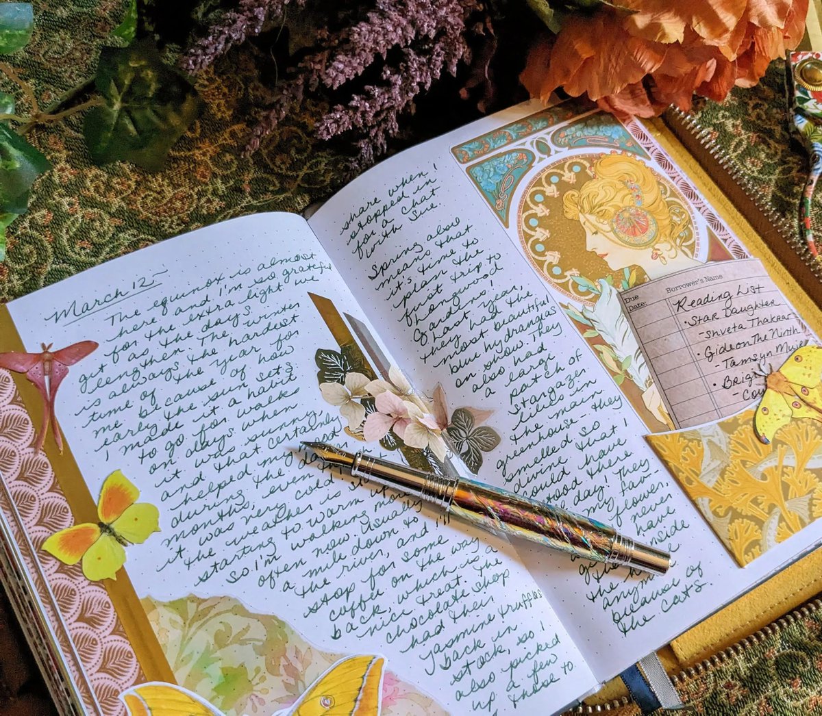 Faeriemagazine's tweet photo. Unlock the magic within you through the pages of your journal. 📖 Embrace the art of self-discovery, creativity, and daily rituals. Let your pen dance and create a world where every word is a spell. 🌟✨ #JournalingMagic #CreativeExpression #SelfDiscovery https://t.co/ELVnDI0mIX https://t.co/jW3vzI4BHU