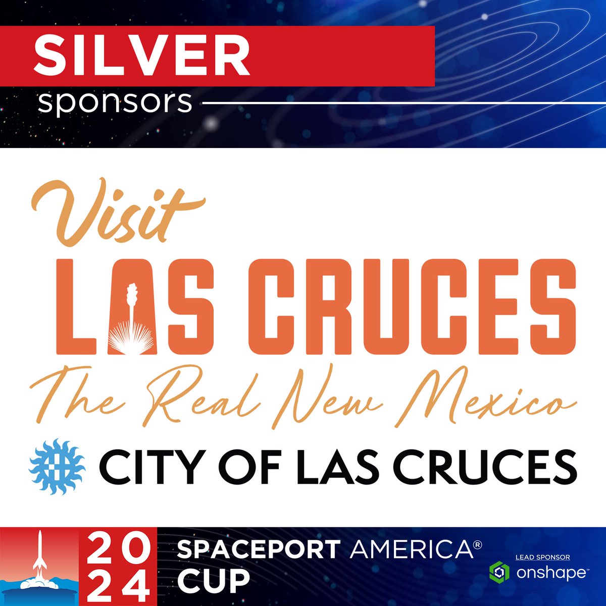 Visit Las Cruces - that's what thousands of student rocketeers from around the globe will be doing this June when they take part in the Cup! A HUGE thanks to @VisitLasCruces for signing on as a sponsor for this year's Cup 🚀 Learn more | bit.ly/49YkxMC