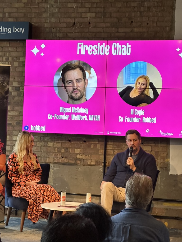 Awesome day at <a href="/hotbed_co/">Hotbed</a> Founders Camp!

Especially hearing <a href="/MiguelMcKelvey/">Miguel McKelvey</a> speak about:

・ the benefits of doing the opposite of what feels natural

・ the importance of design for the sake of social infrastructure

・ having hard convos as early and frequently as possible