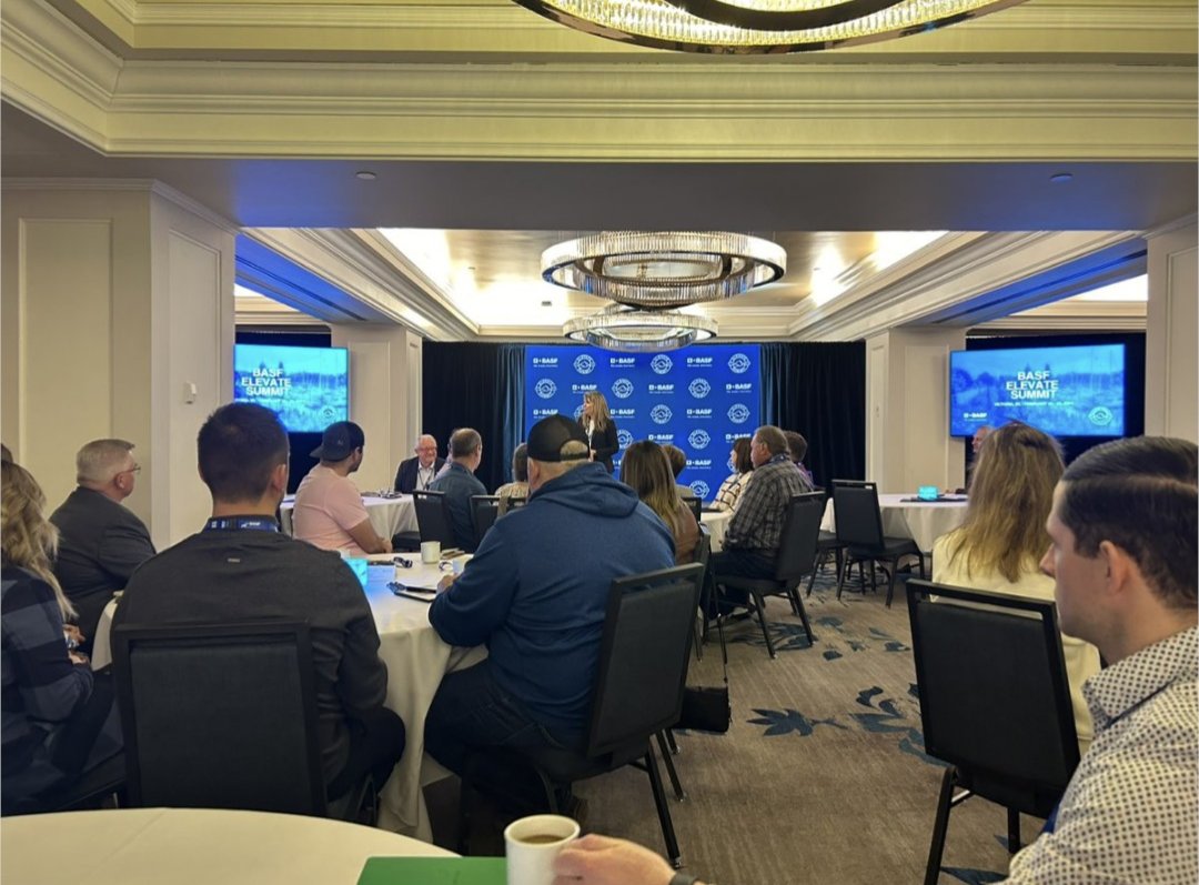I was at the BASF conference last week -- unsurprisingly growers & industry leaders were talking about their concerns with human resources, land prices, interest rates & dropping commodity prices. But there was still a lot of optimism in the room. I'm happy BASF appointed a…