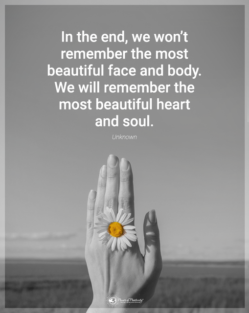 “In the end, we won’t remember…”