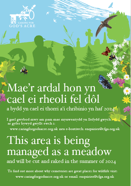 We have developed a set of meadow signs to print off and use next to your wildflower areas - specifically tailored for churchyards, cemeteries, and other types of burial grounds 🌿 To download yours pop here caringforgodsacre.org.uk/free-meadow-ma…