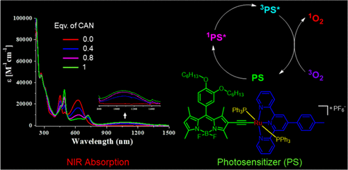 bhkenlo's tweet photo. Design, Synthesis, and Characterization of Organometallic BODIPY-Ru(II) Dyads: Redox and Photophysical Properties with Singlet Oxygen Generation Capability | Inorganic Chemistry https://t.co/h7s7SJHEPQ Mishra, Patra, and co-workers @InorgChem #ruthenium #BODIPY #1O2 https://t.co/LCERHqbyxy