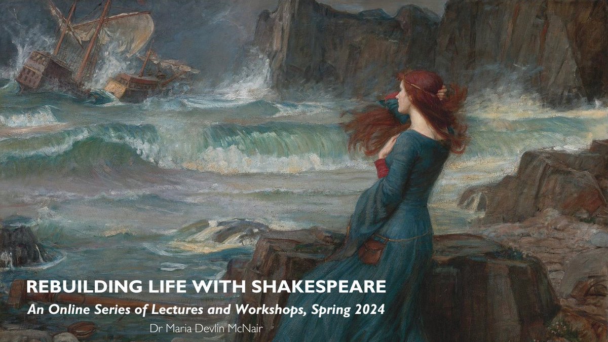 How do you rebuild a life after loss? How might Shakespeare offer us a way forward? Join us for 'To Be Or Not To Be New: Rebuilding Life With Shakespeare’, an online series of lectures & workshops with VHI affiliate Dr Maria Devlin McNair. To register: bit.ly/3ImZOq8