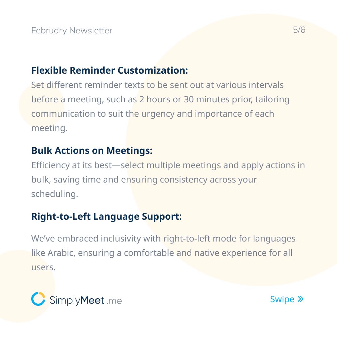 SimplyMeet_me_'s tweet image. Say goodbye to scheduling hassles and hello to efficiency!
#SimplyMeetMe #SchedulingSimplified #ProductivityBoost