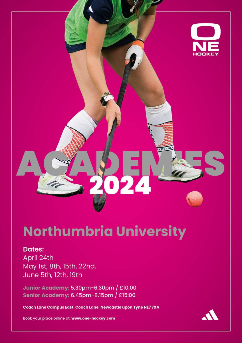 Our full Newcastle Schedule is out for the year.

 Our academies are returning for the 6th season!

one-hockey.com to book