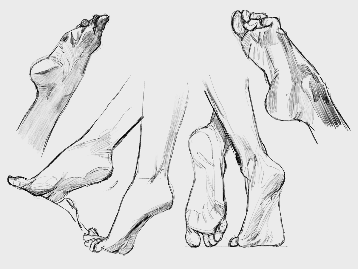 kamilhelbin's tweet photo. Another round of drawing everyday for the Jens Year Challenge
This time I will split them into topics that were covered during February and we start with: feet! https://t.co/KeyPZxfFo6