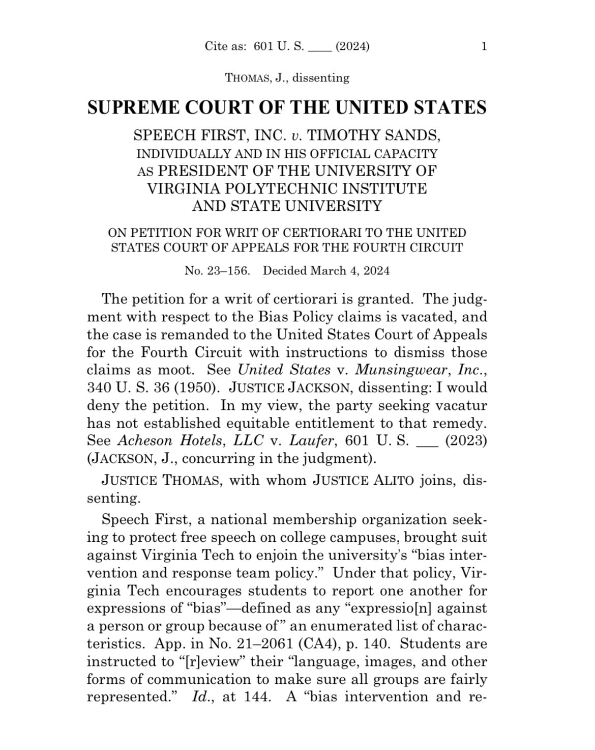 Fourth circuit opinions clearance