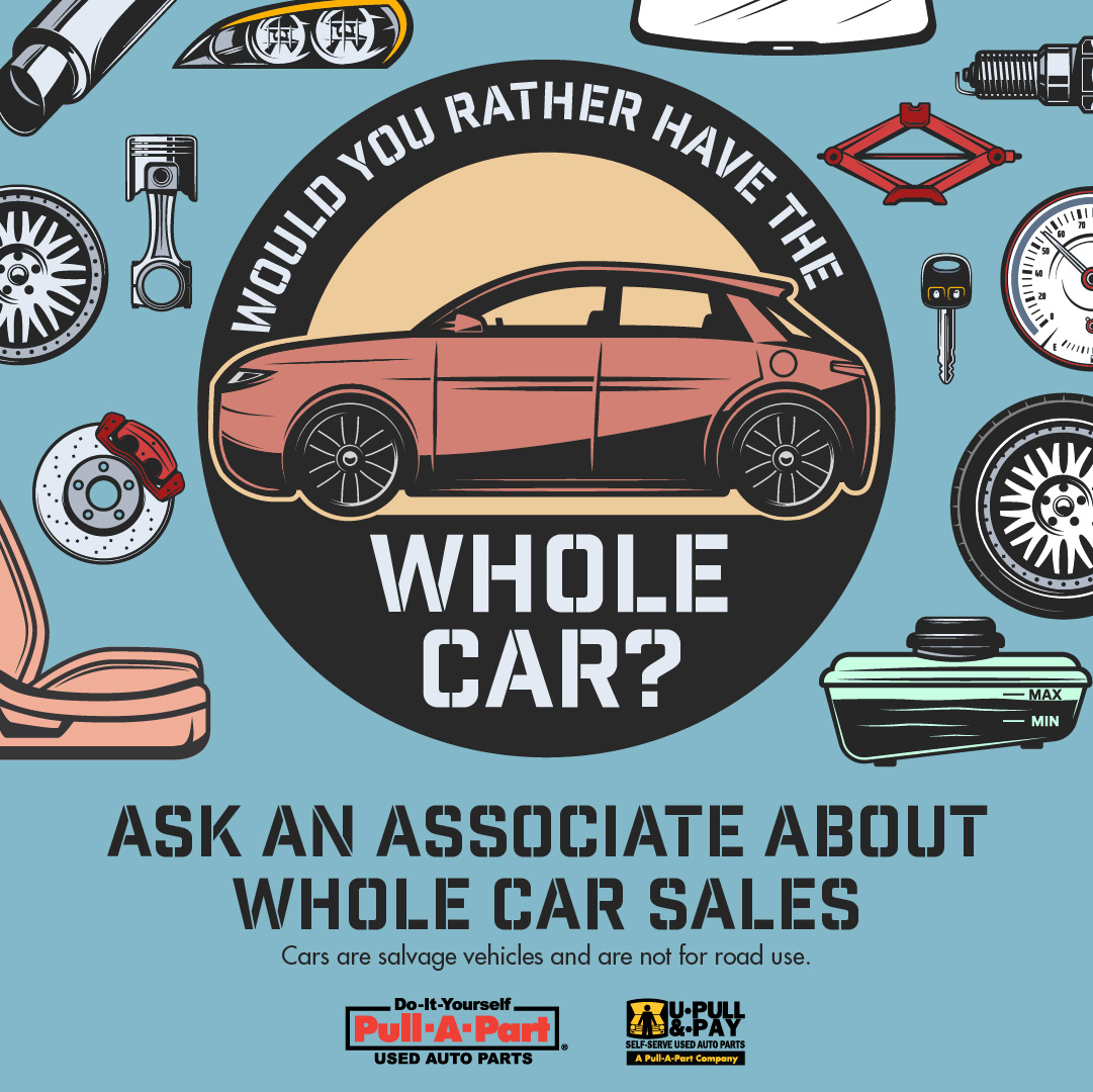 U_Pull_Pay's tweet image. We&apos;ve heard you asking... and it&apos;s finally here... we now offer whole car sales!! 🚙 

Cars are salvage vehicles and not for road use. Ask an associate for all the details!!

#pullapart #pullapartauto #upullandpay #salvageyard #junkyard #wholecar #autoparts #mechanic #salvagecar