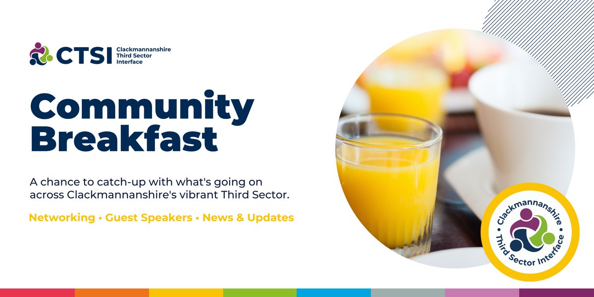 Come along and join us for our March #CommunityBreakfast, our theme for the month is Whole Family Support! 👪 📍Sauchie Hall, Alloa 🗓 Tue 26th March 2024 Book here: bit.ly/3PaRygL