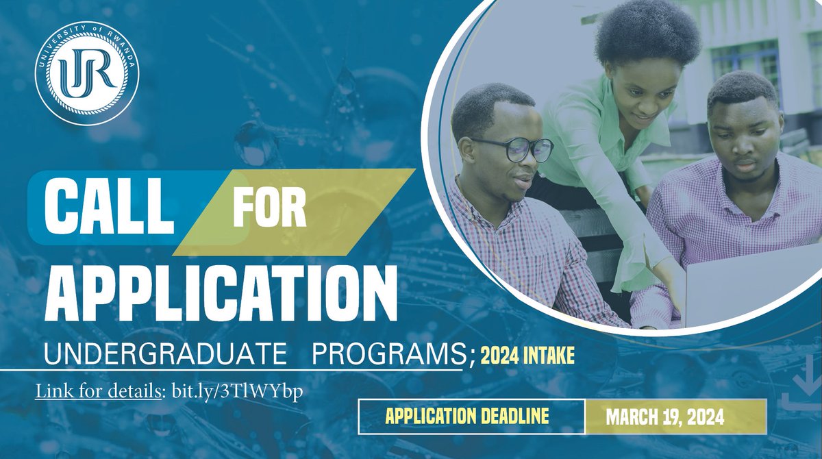 Undergraduate program application for the 2024 intake is now open! Follow the link for more information. bit.ly/3TlWYbp