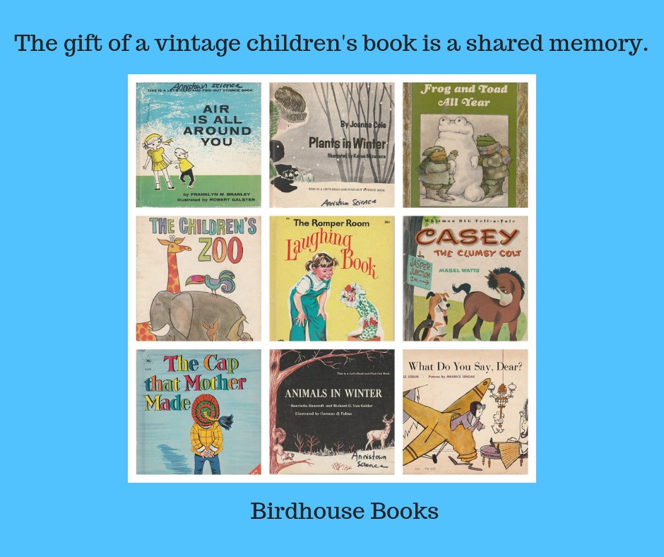 Vintage children's books at Birdhouse Books - share a special memory!  ebay.com/str/birdhouseb… #vintagechildrensbooks #childrensbooks #eBay #birdhousebooks