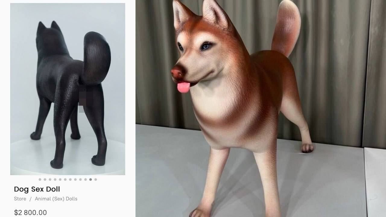 3D собака хентай 