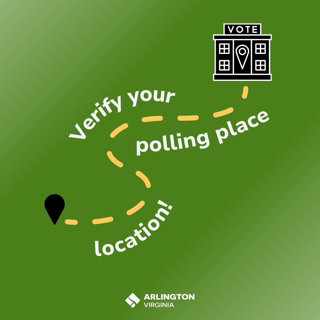 🚨The Dual Presidential Primary is tomorrow, 3/5! You must vote at your assigned polling place, which will be open from 6am-7pm. Verify the location of your polling place here: vote.elections.virginia.gov/VoterInformati… #ArlingtonVotes #Vote2024