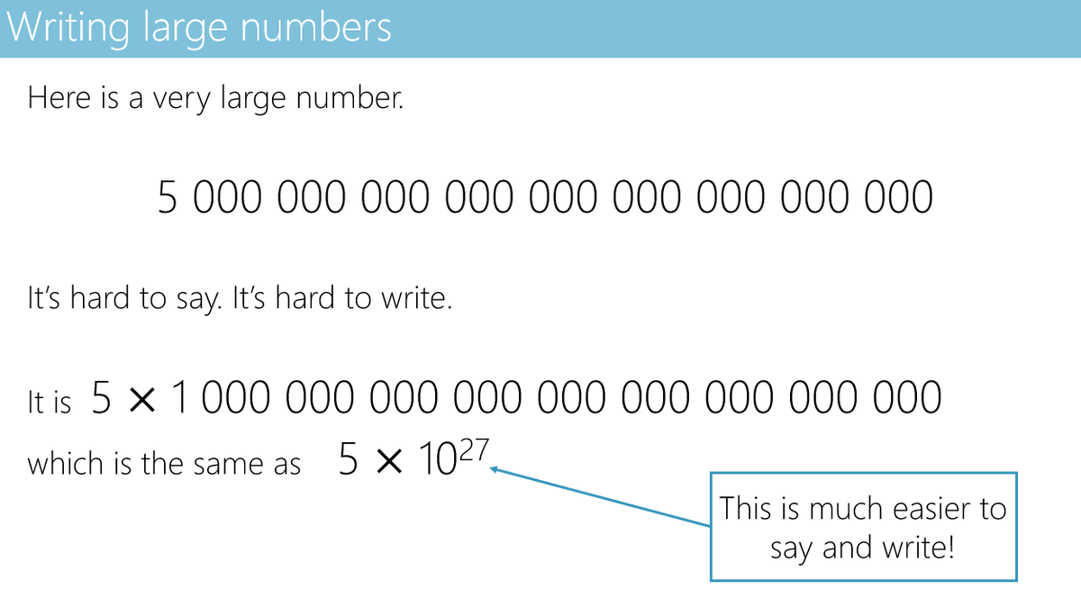 In NP12, made by the amazing @emmaemma53, we look at standard form as a way of simplifying 'awkward' numbers.