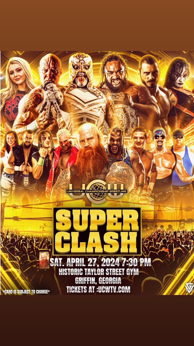 The “boys are back in town…” @ucwtv brings the Super Clash BACK to Griffin, GA on April 27th! #LodiRulz #TougherThanAHeartAttack