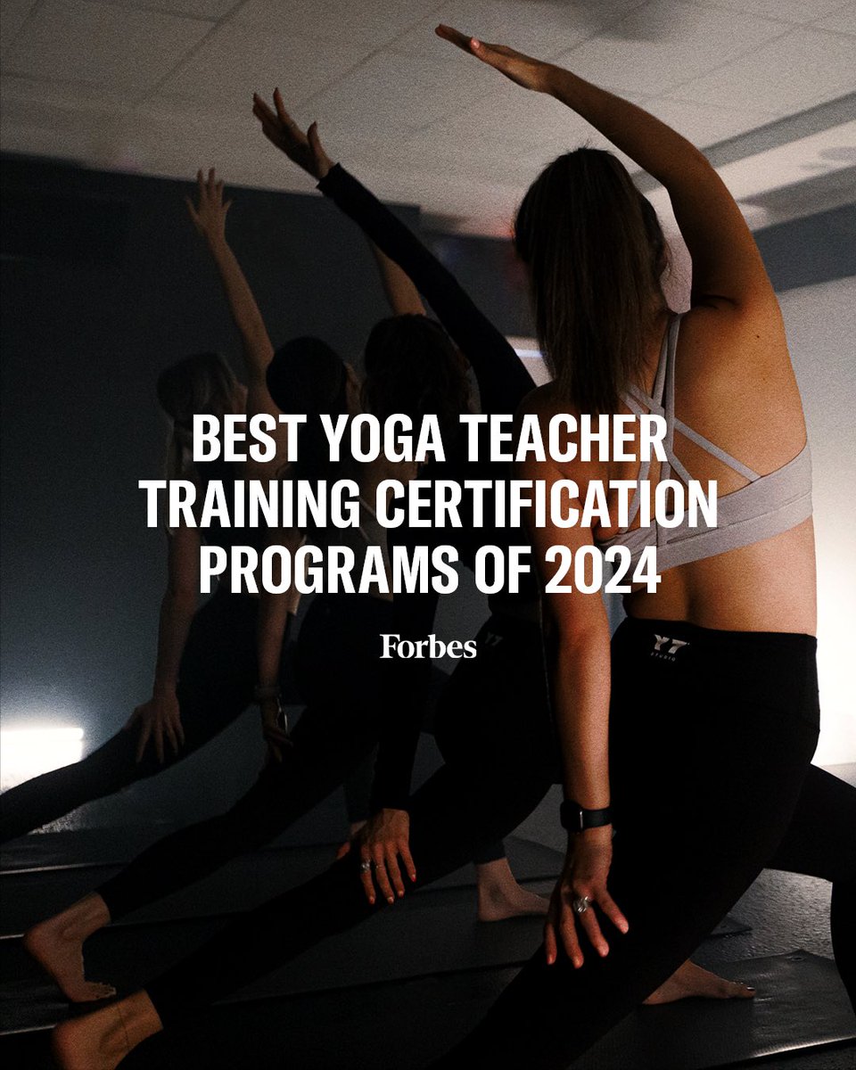Excited to share that our RYT-200 program made it to @forbes Best Yoga Teacher Training Certification Programs of 2024! 🙏 Huge thanks to Emily Laurence and Alena Hall for including us. Read more 👉 forbes.com/health/fitness…
