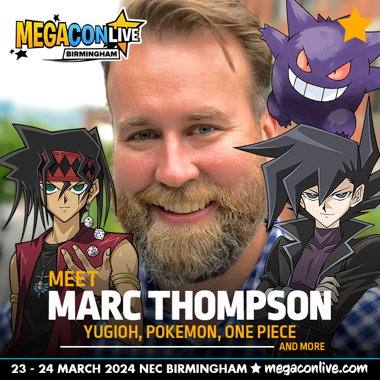 Excited for #MegaConLive Birmingham? 🌟 Meet @CaptainEhud, the incredible voice behind Yu-Gi-Oh’s Duke Devlin & Chazz Princeton, plus Pokémon’s Ash’s Gengar & Brock’s Geodude! 🗓️ 23-24 March at NEC Birmingham. Don’t miss out—tickets at MegaConLive.com!