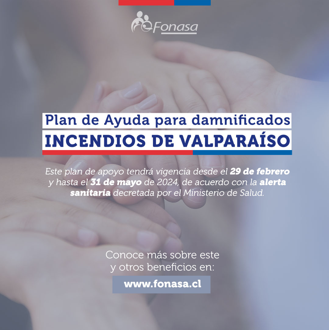 Nuevo convenio @Fonasa - @BupaChile 👏 En ayuda de los damnificados por los #incendiosforestales de la región de #Valparaíso. ✅Atenciones de salud ambulatorias sin costo en la red Bupa de todo el país y centros Médicos @integramedica. 📲💻Conoce en este link