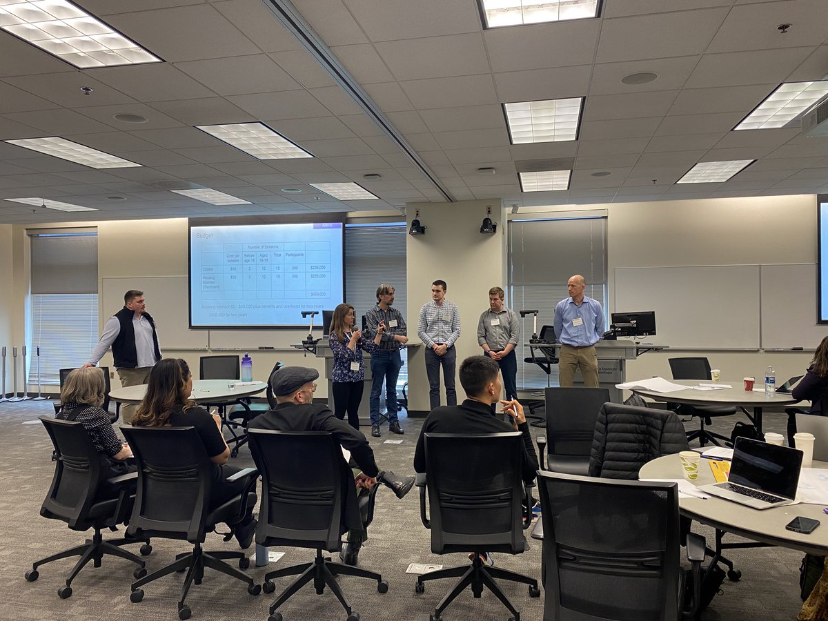 lindsbullinger's tweet image. We also hosted a pre-conference Innovation Day, sponsored by @arnold_ventures This event convened #PPCW researchers, community partners &amp;amp; practitioners, &amp;amp; Foundation reps. Participants were tasked w/ presenting research proposals at the end (Think shark tank for research ideas!).