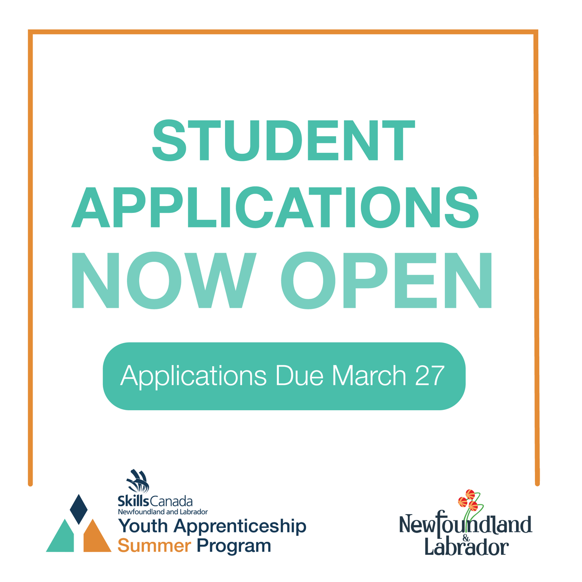 Skills_NL's tweet photo. Are you ready to start your skilled career journey? Applications are officially open to Grade 10 and 11 students for the 2024 Youth Apprenticeship Summer Employment Program! Visit https://t.co/I4EqqRa9FE to browse the job opportunities and apply. Don't miss out! 🛠️☀️ https://t.co/HI3GkvHL0m