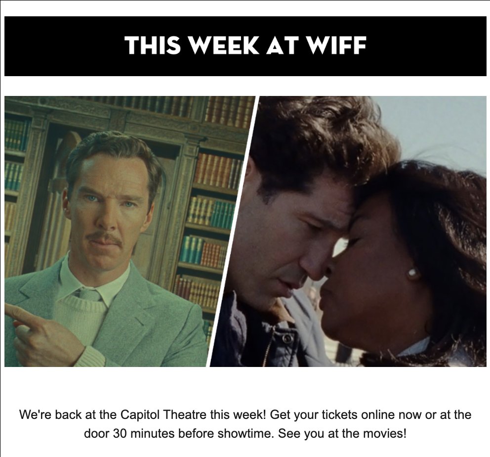 WIFF is proud to present the 2024 Oscar Nominated Short Films with all three categories offered – Animated, Live Action and Documentary. A perennial hit with audiences around the country and the world, don’t miss this year’s selection of shorts.